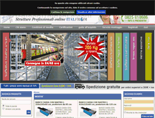 Tablet Screenshot of italscaffalature.com